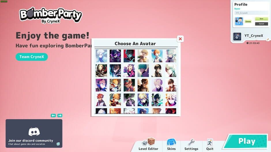 Скриншот 1 из Bomber Party: Anime Avatars