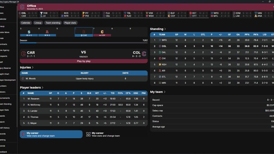 Скриншот 5 из Hockey Legacy Manager 24