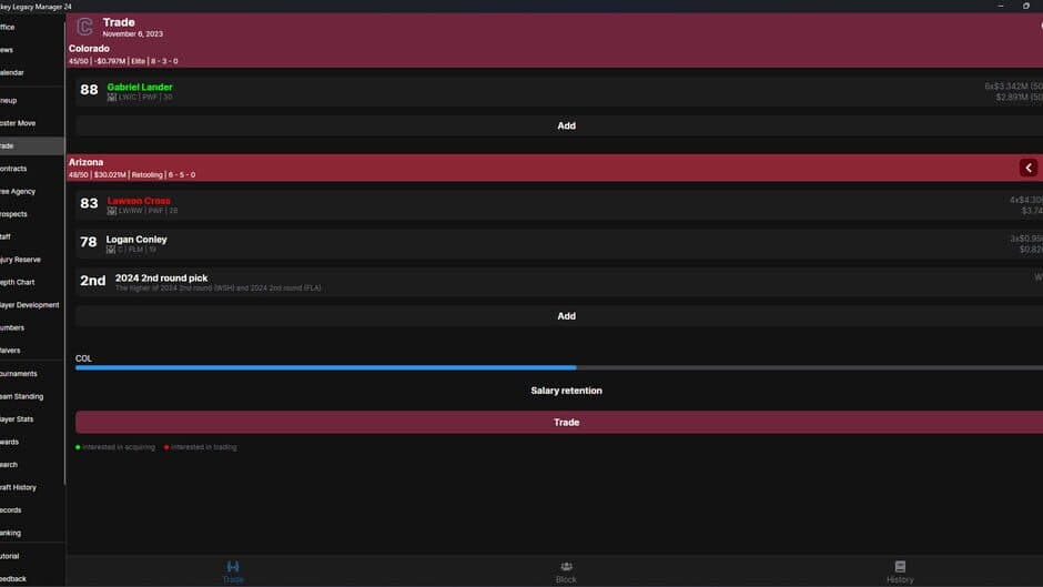 Скриншот 6 из Hockey Legacy Manager 24