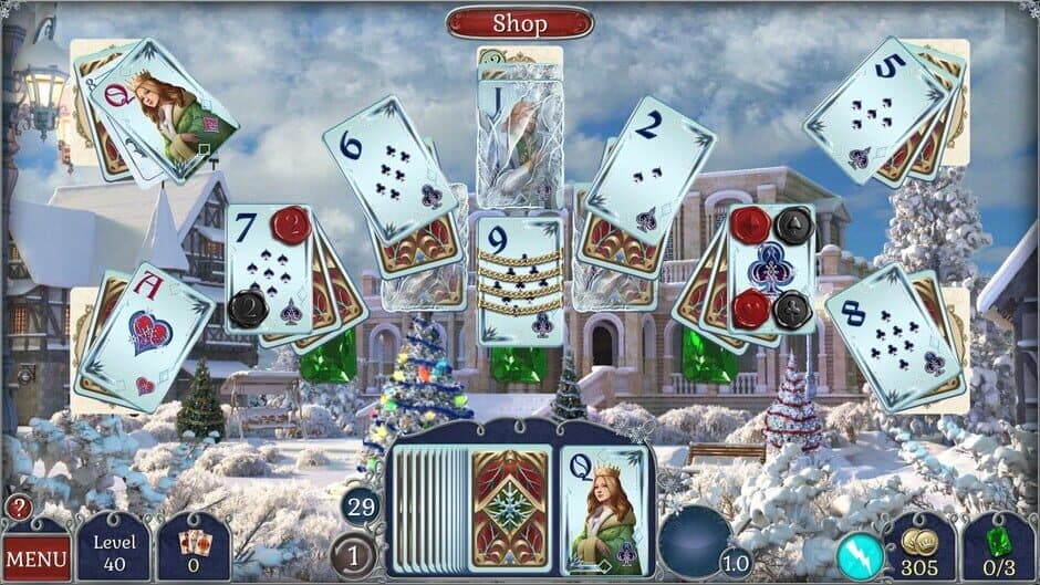 Скриншот 1 из Jewel Match Solitaire Winterscapes 2: Collector's Edition