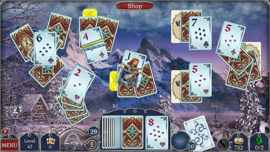 Скриншот 2 из Jewel Match Solitaire Winterscapes 2: Collector's Edition