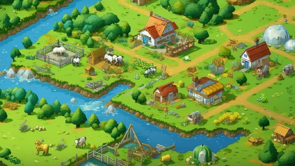 Скриншот 3 из Village Tycoon: Farm City Simulator
