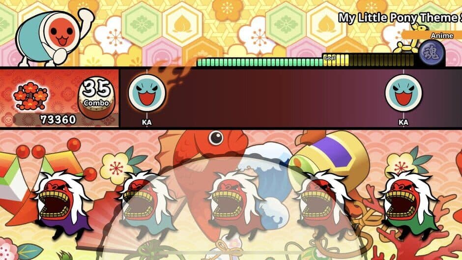 Скриншот 2 из Taiko no Tatsujin: Pop Tap Beat