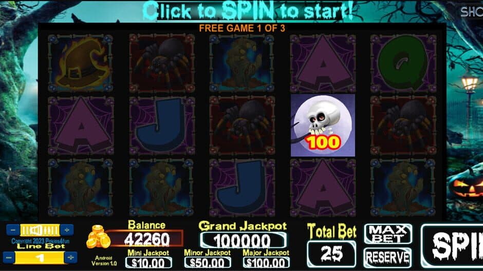 Скриншот 5 из Spooky Spins Returns: Crazy Cash Edition - Slots