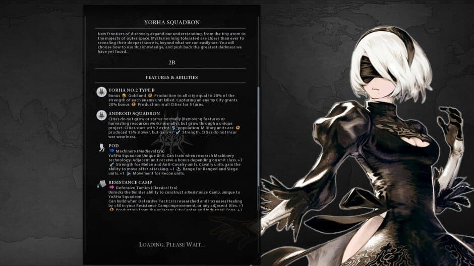Скриншот 1 из Sid Meier's Civilization VI: Yorha Squadron Pack