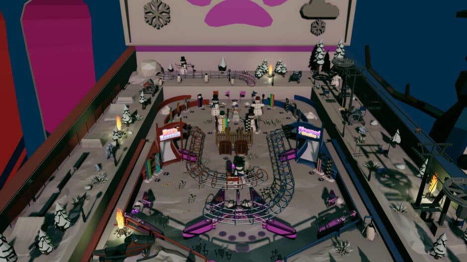 Скриншот 1 из Roxy Raccoon's Pinball Panic: Winter Whimsy