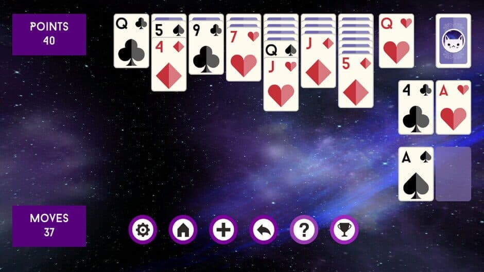 Скриншот 2 из Spacefarer Solitaire