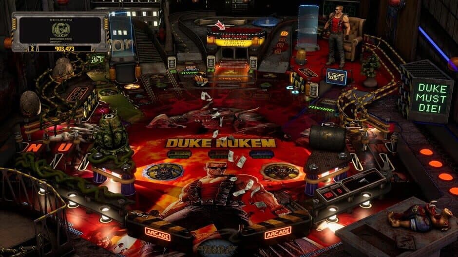 Скриншот 5 из Pinball M: Duke Nukem's Big Shot Pinball