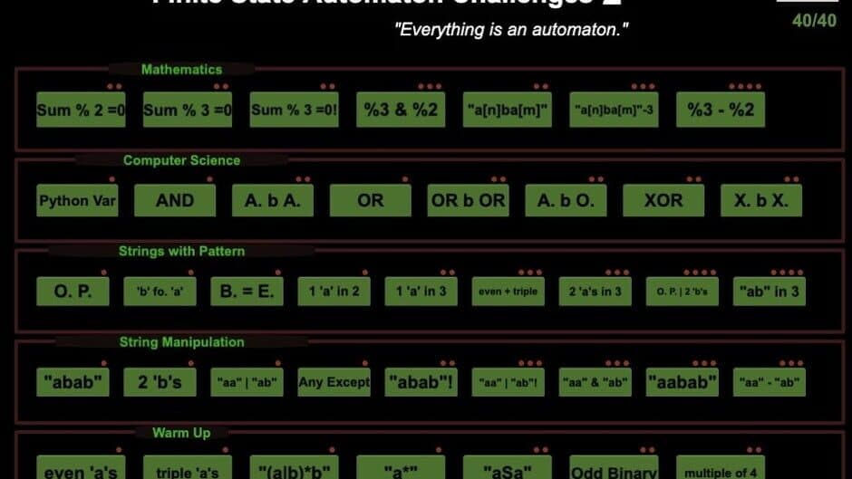 Скриншот 6 из Finite State Automaton Challenges 2