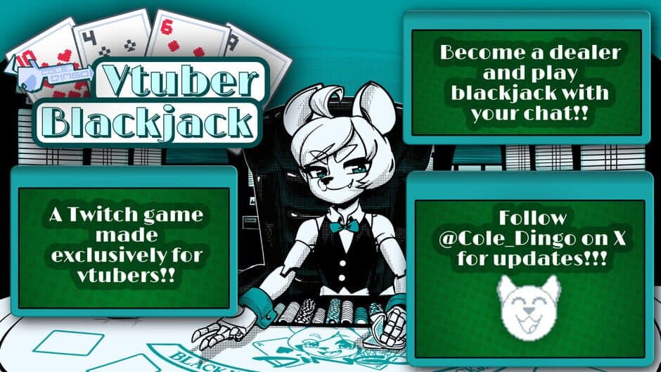 Скриншот 1 из Cole Dingo's Vtuber Blackjack