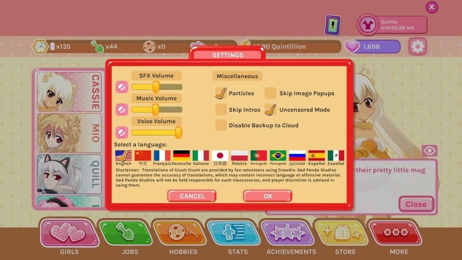 Скриншот 1 из Crush Crush: - 18+ Naughty