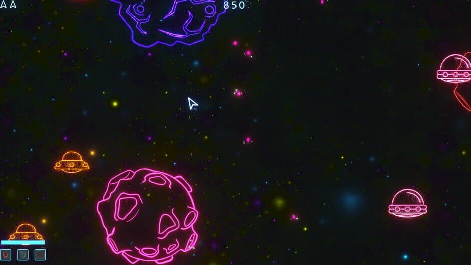 Скриншот 1 из Asteroids Neon
