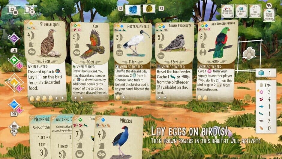 Скриншот 1 из Wingspan + European Expansion + Oceania Expansion + Seasonal Decorative Pack