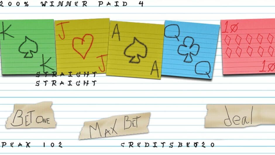 Скриншот 2 из The Paper Arcade: Poker