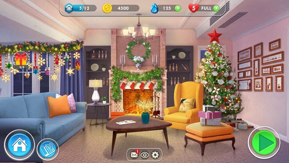 Скриншот 4 из Home Designer Makeover Blast - Ryan's Christmas Living Room