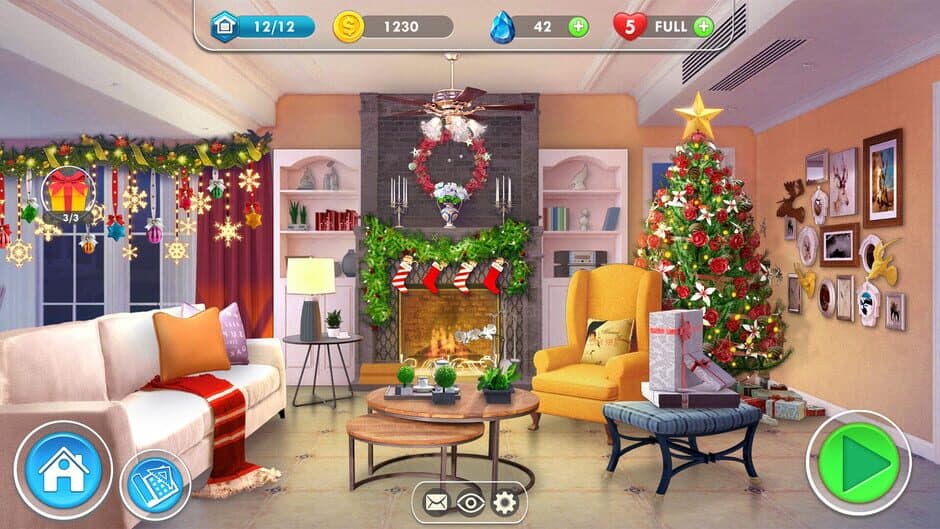 Скриншот 1 из Home Designer Makeover Blast - Ryan's Christmas Living Room