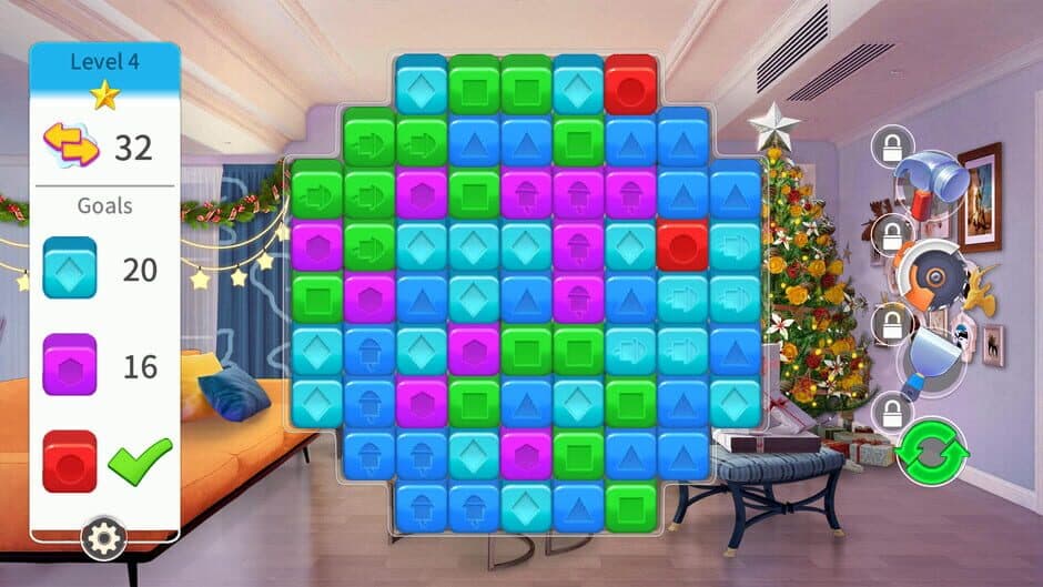 Скриншот 3 из Home Designer Makeover Blast - Ryan's Christmas Living Room