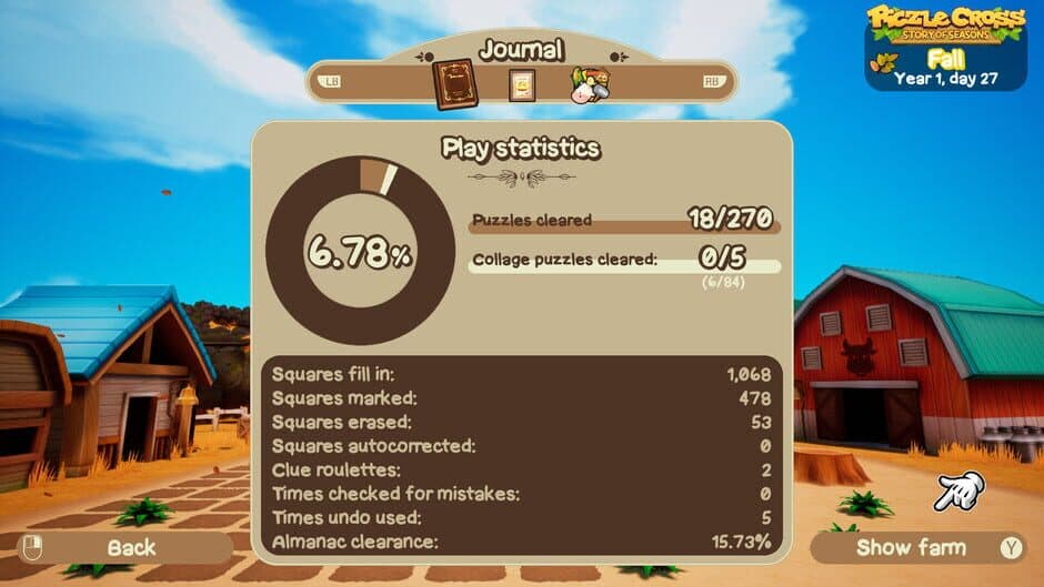 Скриншот 2 из Piczle Cross: Story of Seasons