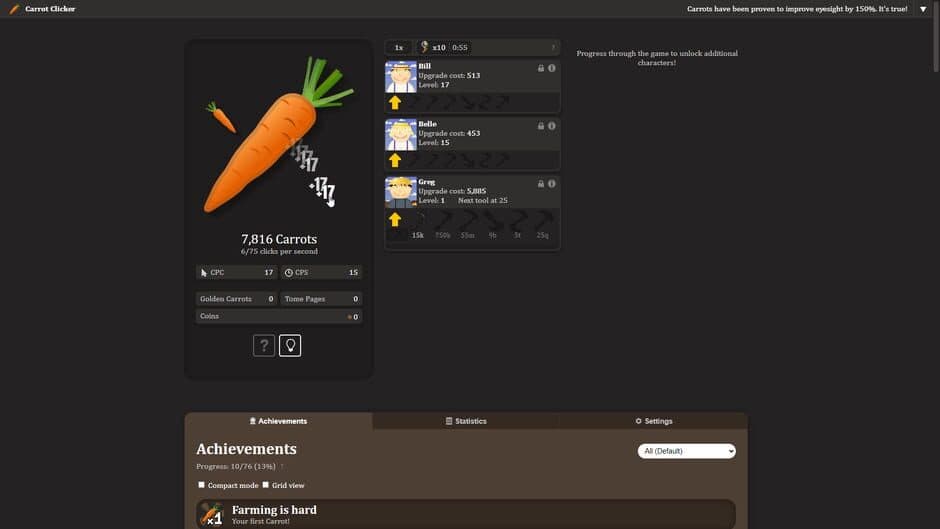 Скриншот 6 из Carrot Clicker