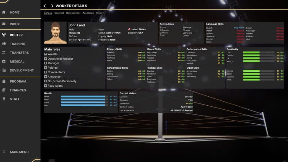 Скриншот 4 из Wrestling Manager 2024