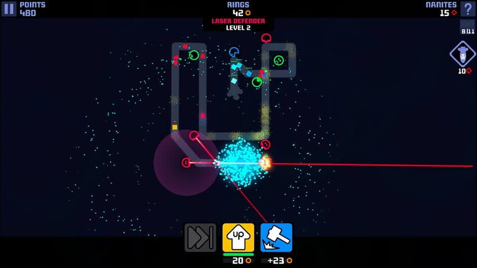Скриншот 1 из Colony Defense: The Ultimate Minimalist Tower Base Defense Game
