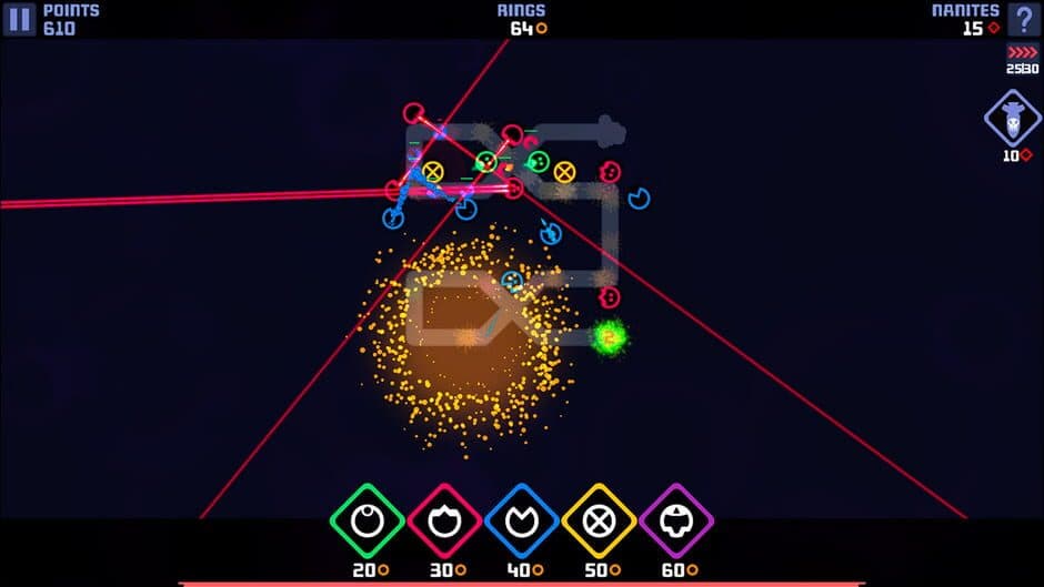 Скриншот 3 из Colony Defense: The Ultimate Minimalist Tower Base Defense Game