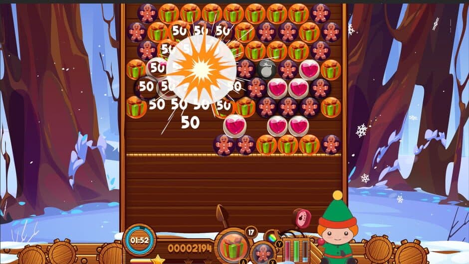 Скриншот 1 из Christmas Bubble Puzzle