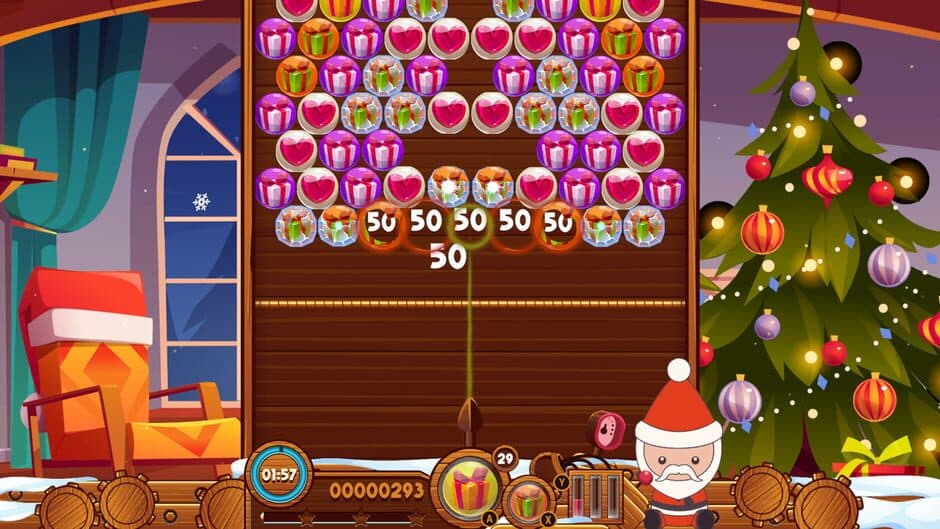 Скриншот 3 из Christmas Bubble Puzzle