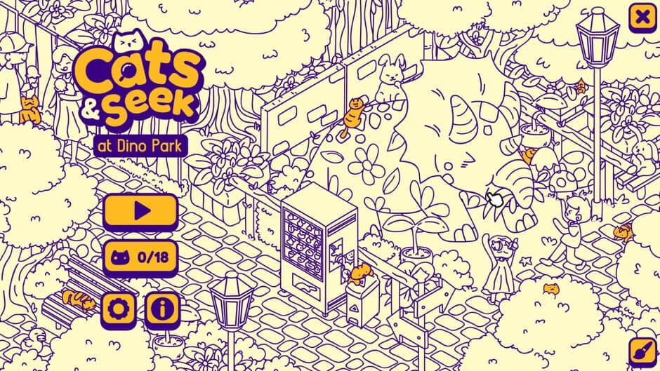 Скриншот 1 из Cats and Seek: Dino Park