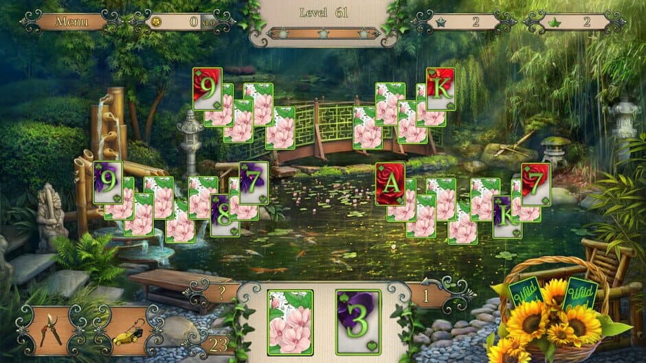 Скриншот 1 из Flowers Garden Solitaire