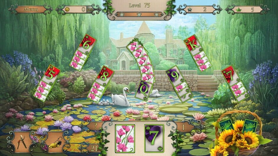 Скриншот 4 из Flowers Garden Solitaire