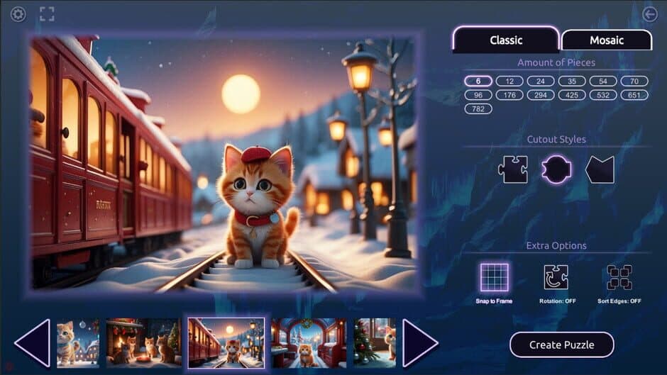 Скриншот 5 из Master of Pieces: Jigsaw Puzzles - Cat Family Christmas