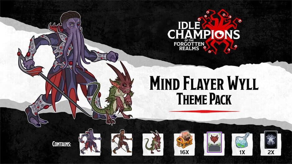 Скриншот 1 из Idle Champions: Mind Flayer Wyll Theme Pack