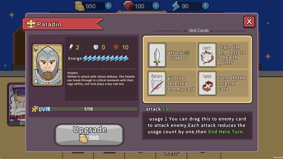 Скриншот 4 из Brave Hero: Puzzle Dungeon Card