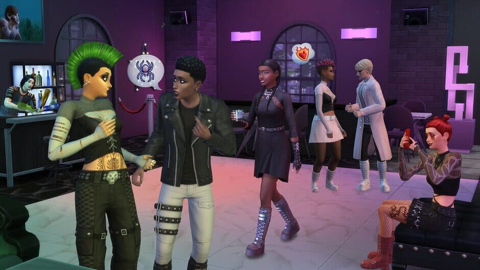 Скриншот 1 из The Sims 4: Goth Galore Kit