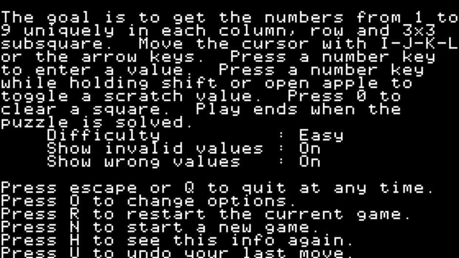 Скриншот 1 из Apple II Sudoku