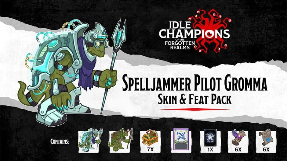 Скриншот 1 из Idle Champions: Spelljammer Pilot Gromma Skin & Feat Pack