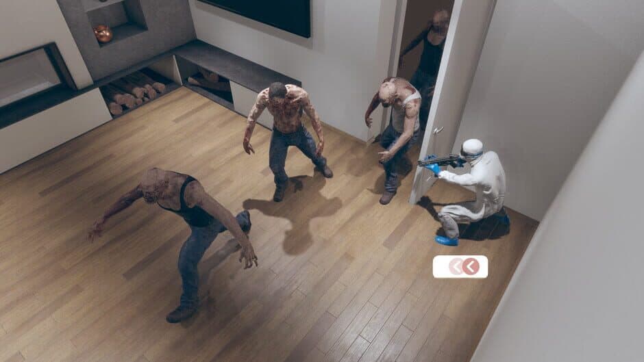 Скриншот 1 из Facing Zombie,and 4 Walls