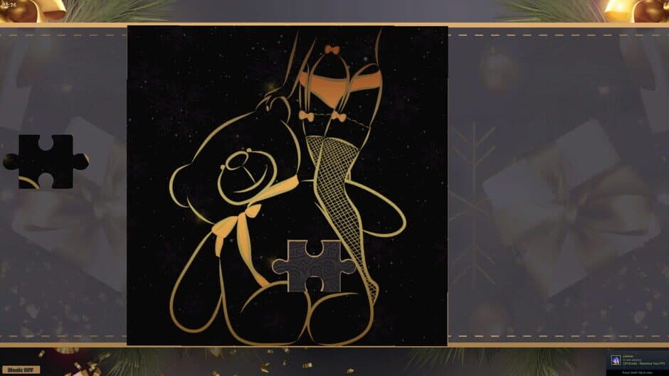 Скриншот 1 из LineArt Jigsaw Puzzle: Erotica Christmas