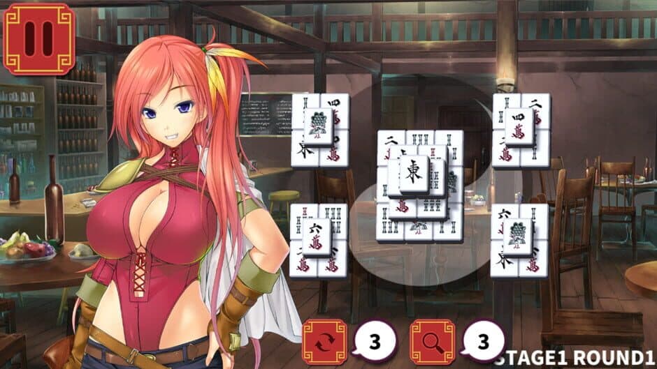 Скриншот 1 из Mahjong Strip Solitaire: Harem Guild