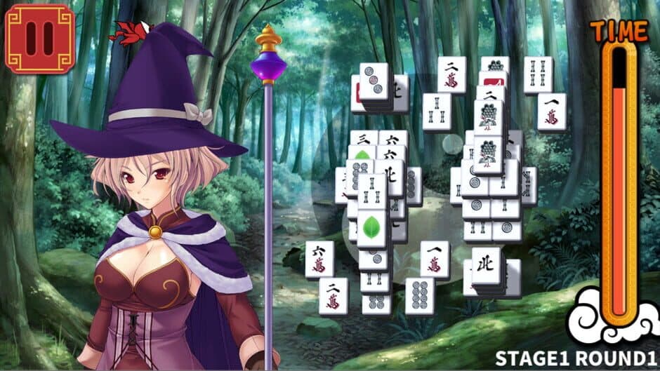 Скриншот 2 из Mahjong Strip Solitaire: Harem Guild