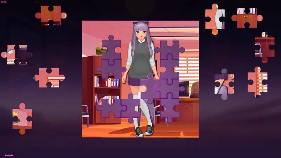 Скриншот 3 из Anime Jigsaw Girls: Office