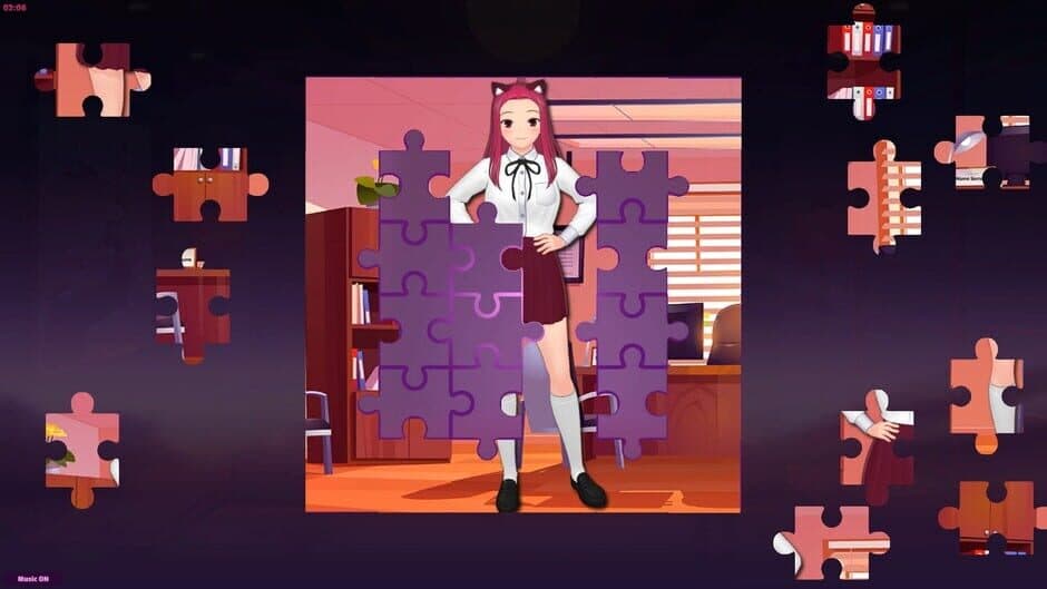 Скриншот 2 из Anime Jigsaw Girls: Office