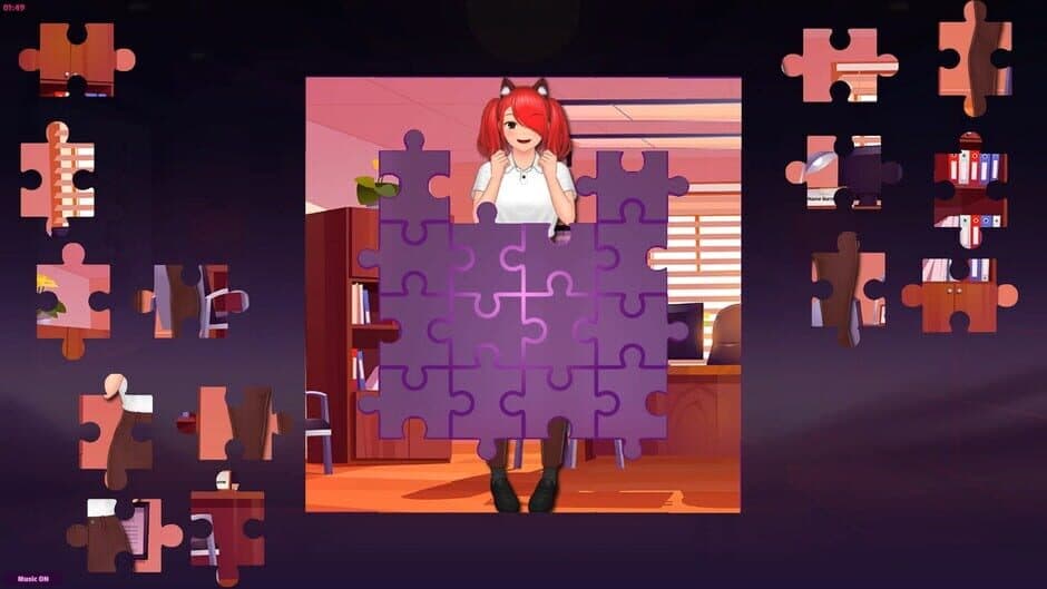 Скриншот 4 из Anime Jigsaw Girls: Office