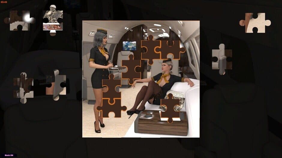 Скриншот 1 из Jigsaw Novel: Naughty Stewardesses