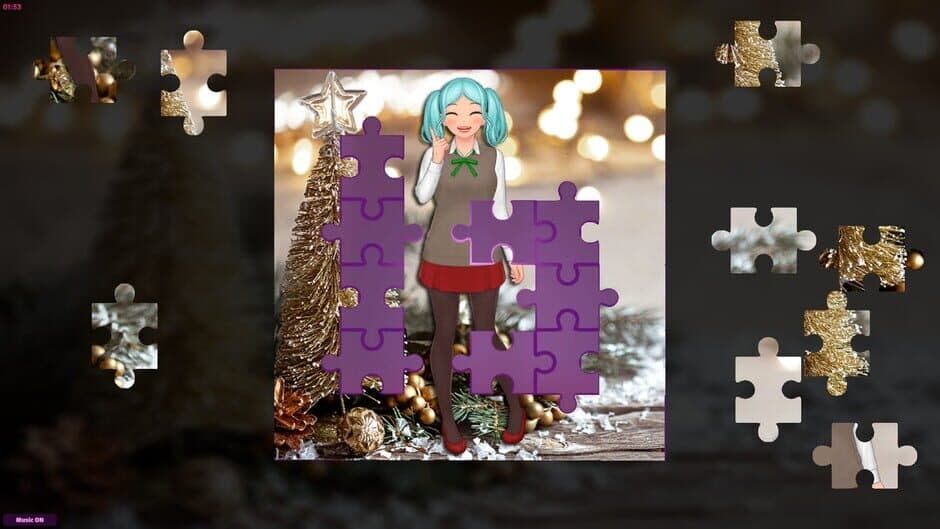 Скриншот 1 из Anime Jigsaw Girls: Christmas