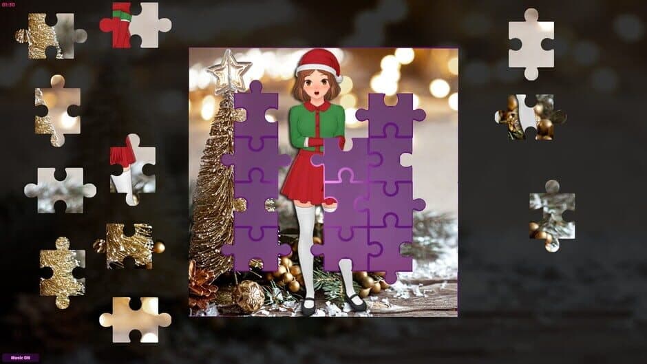 Скриншот 2 из Anime Jigsaw Girls: Christmas