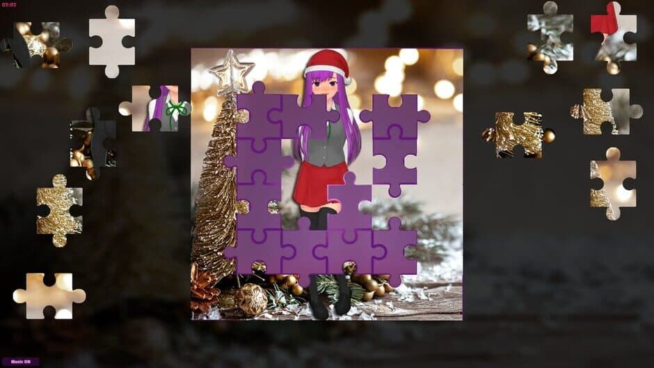 Скриншот 3 из Anime Jigsaw Girls: Christmas