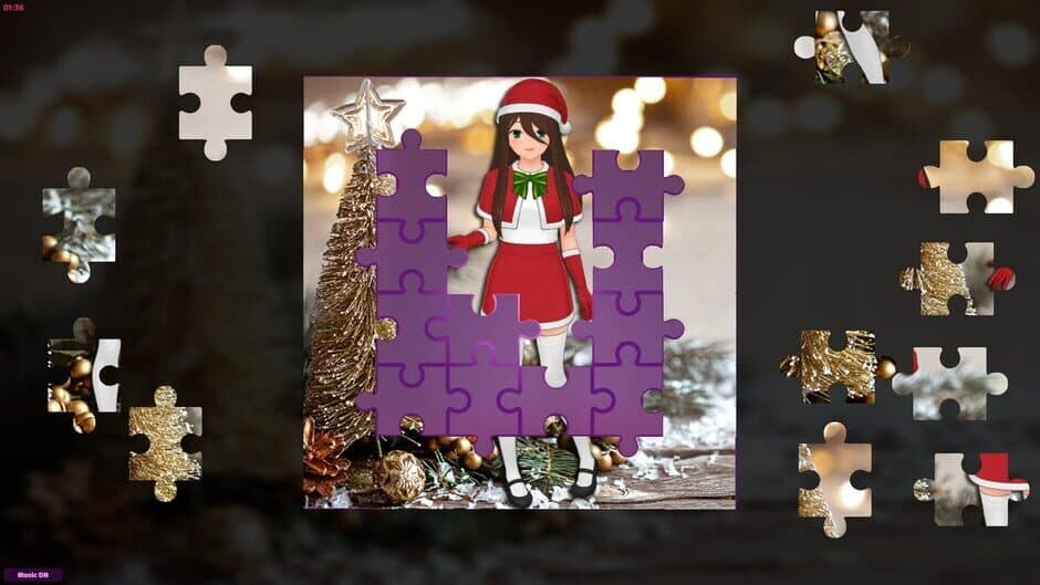 Скриншот 4 из Anime Jigsaw Girls: Christmas