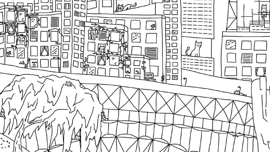 Скриншот 1 из Looking For Cats In a Badly Drawn City